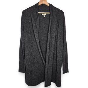 Joie Cashmere Blend Open Front Cardigan Women's Raw Hem Lightweight Cottage XS